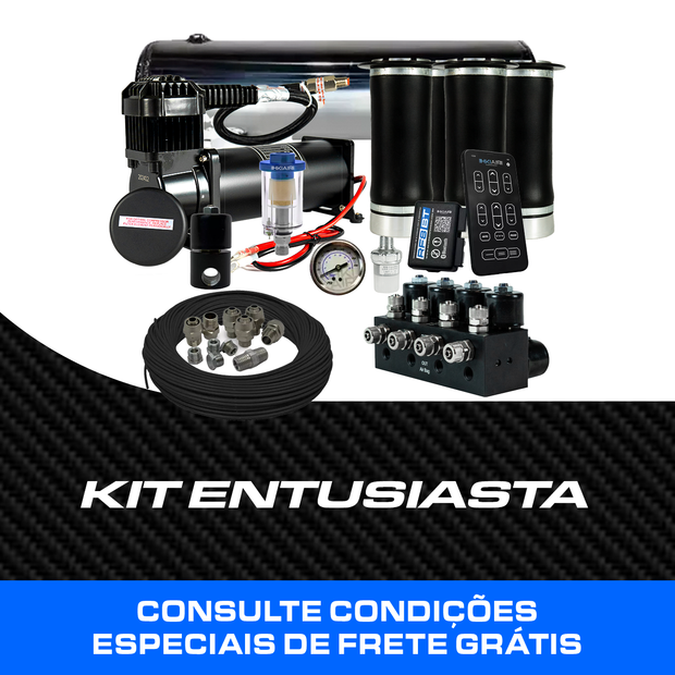 Kit Completo Suspensão a Ar HKI 08 mm com RF8BT (Bluetooth)